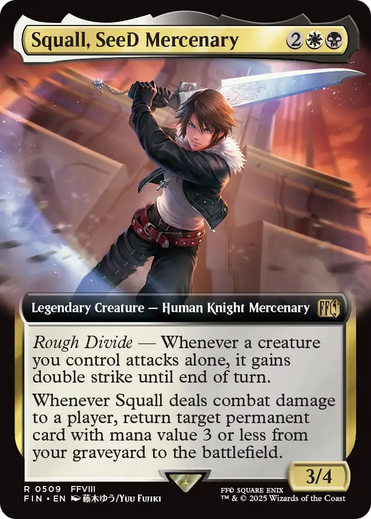 Squall, SeeD Mercenary (Extended Art) [FINAL FANTASY] - Magic: The Gathering - Card Brawlers | Quebec | Canada |