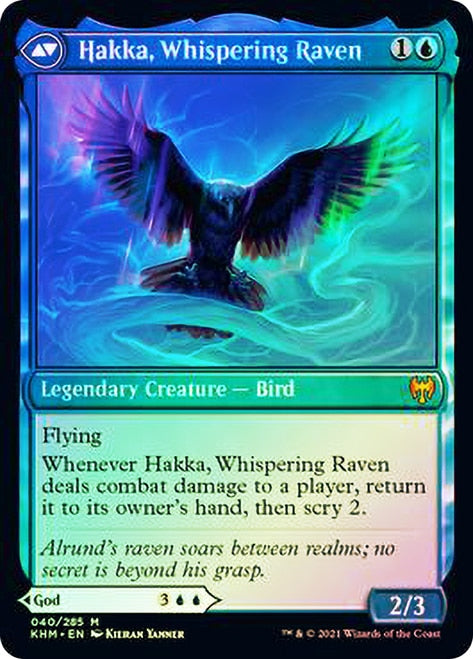 Alrund, God of the Cosmos // Hakka, Whispering Raven [Kaldheim Prerelease Promos] - Magic: The Gathering - Card Brawlers | Quebec | Canada |