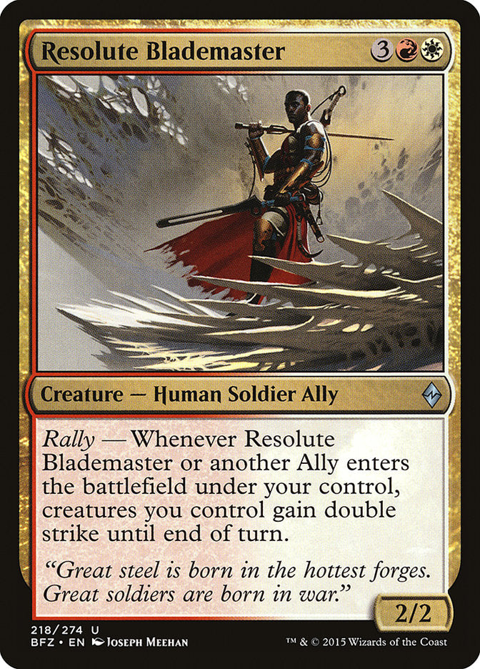 Resolute Blademaster [Battle for Zendikar] - Magic: The Gathering - Card Brawlers | Quebec | Canada |
