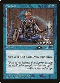 Meditate (4th Place) (Oversized) [Oversize Cards] - Magic: The Gathering - Card Brawlers | Quebec | Canada |