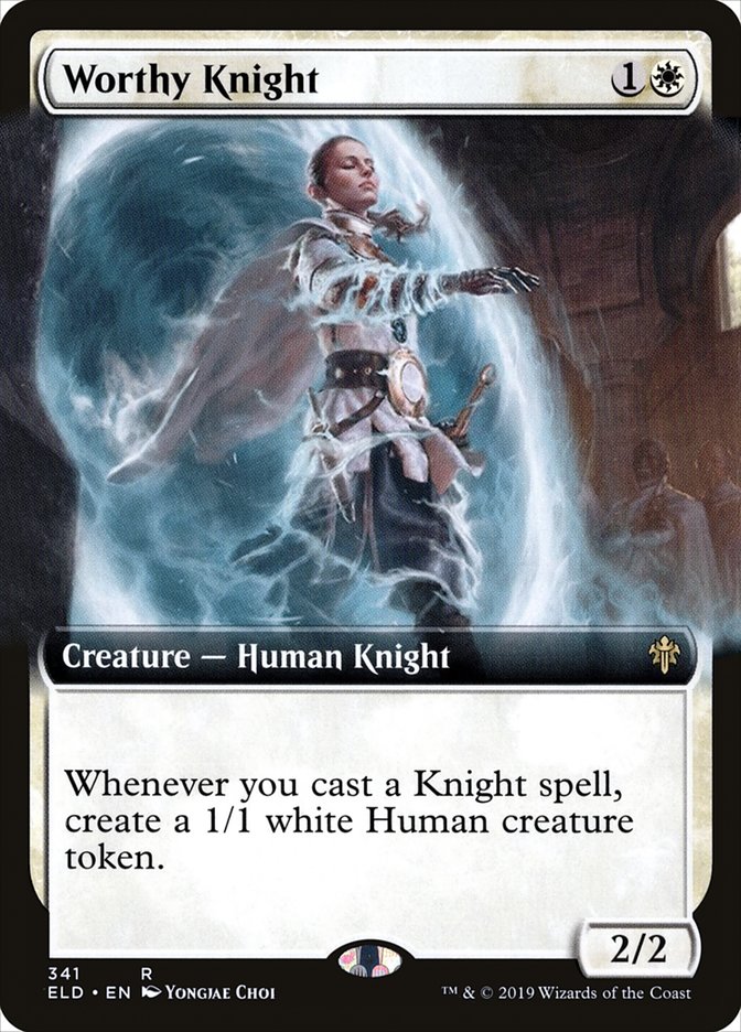 Worthy Knight (Extended Art) [Throne of Eldraine] - Magic: The Gathering - Card Brawlers | Quebec | Canada |