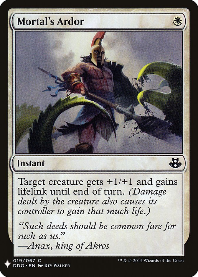 Mortal's Ardor [Mystery Booster] - Magic: The Gathering - Card Brawlers | Quebec | Canada |