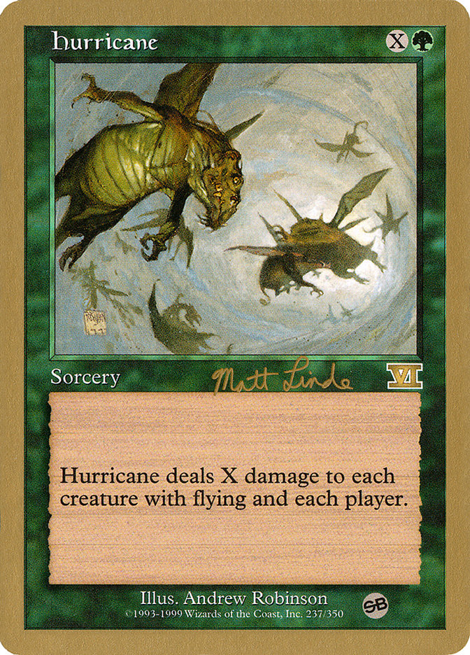 Hurricane (Matt Linde) (SB) [World Championship Decks 1999] - Magic: The Gathering - Card Brawlers | Quebec | Canada |