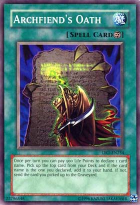 Archfiend's Oath [DR1-EN254] Common - Yu-Gi-Oh! - Card Brawlers | Quebec | Canada |