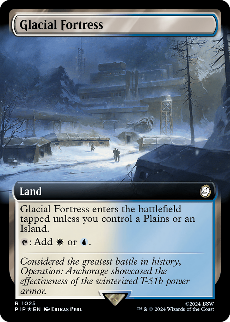 Glacial Fortress (Extended Art) (Surge Foil) [Fallout] - Magic: The Gathering - Card Brawlers | Quebec | Canada |