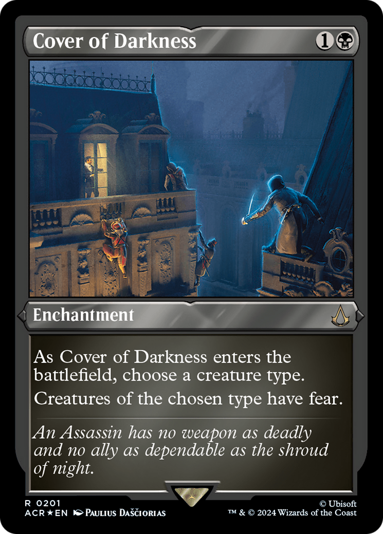 Cover of Darkness (Foil Etched) [Assassin's Creed] - Magic: The Gathering - Card Brawlers | Quebec | Canada |