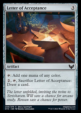Letter of Acceptance [Strixhaven: School of Mages] - Magic: The Gathering - Card Brawlers | Quebec | Canada |