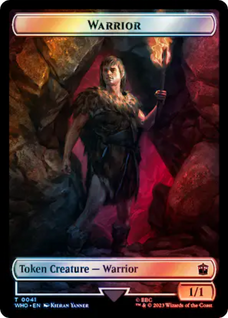 Warrior // Treasure (0061) Double-Sided Token (Surge Foil) [Doctor Who Tokens] - Magic: The Gathering - Card Brawlers | Quebec | Canada |