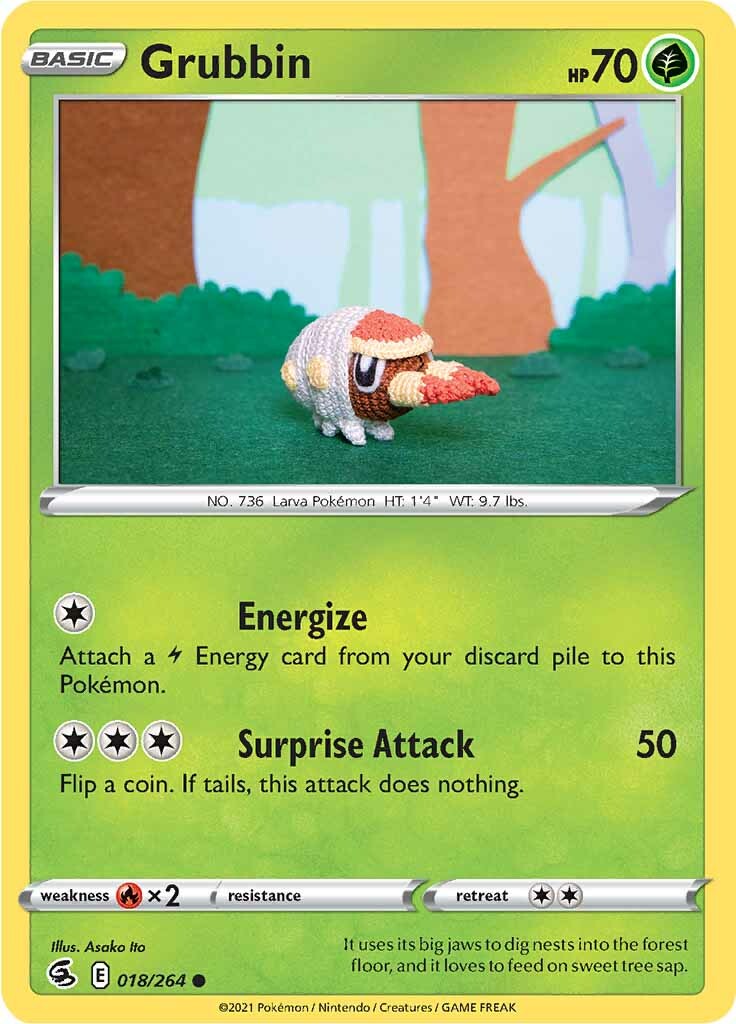 Grubbin (018/264) [Sword & Shield: Fusion Strike] - Pokémon - Card Brawlers | Quebec | Canada |