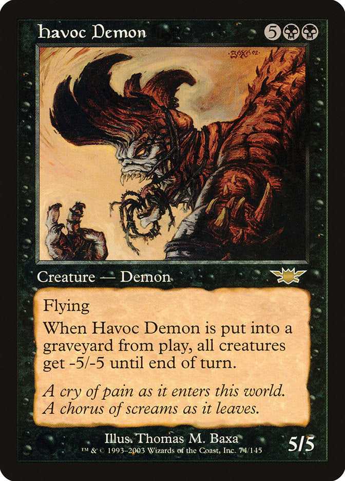 Havoc Demon [Legions] - Magic: The Gathering - Card Brawlers | Quebec | Canada |