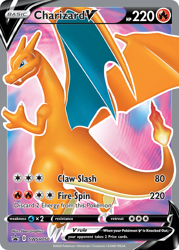 Charizard V (SWSH050) [Sword & Shield: Black Star Promos] - Pokémon - Card Brawlers | Quebec | Canada |