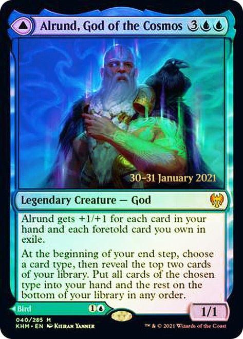 Alrund, God of the Cosmos // Hakka, Whispering Raven [Kaldheim Prerelease Promos] - Magic: The Gathering - Card Brawlers | Quebec | Canada |