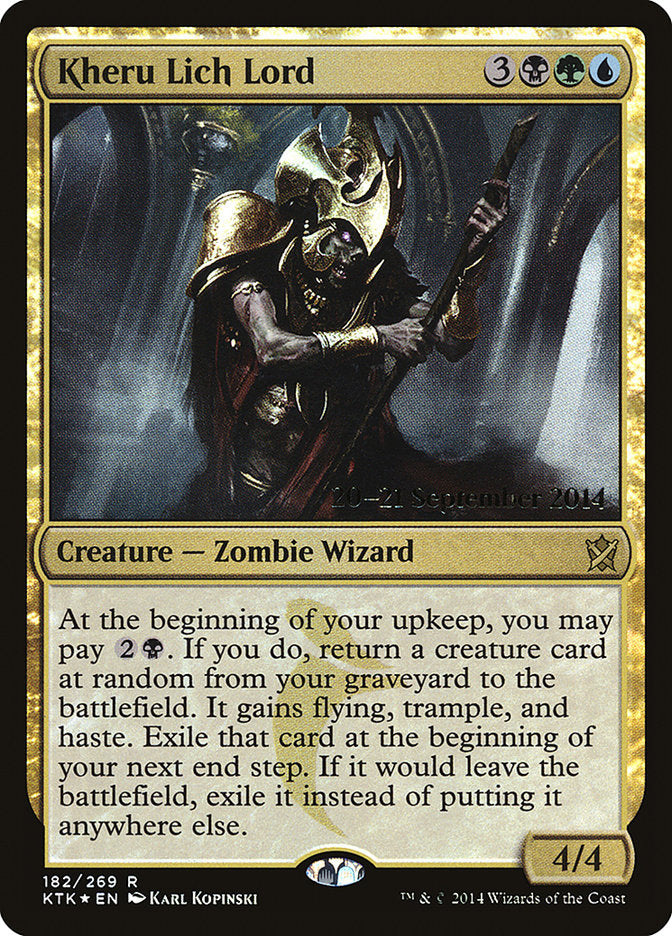 Kheru Lich Lord [Khans of Tarkir Prerelease Promos] - Magic: The Gathering - Card Brawlers | Quebec | Canada |