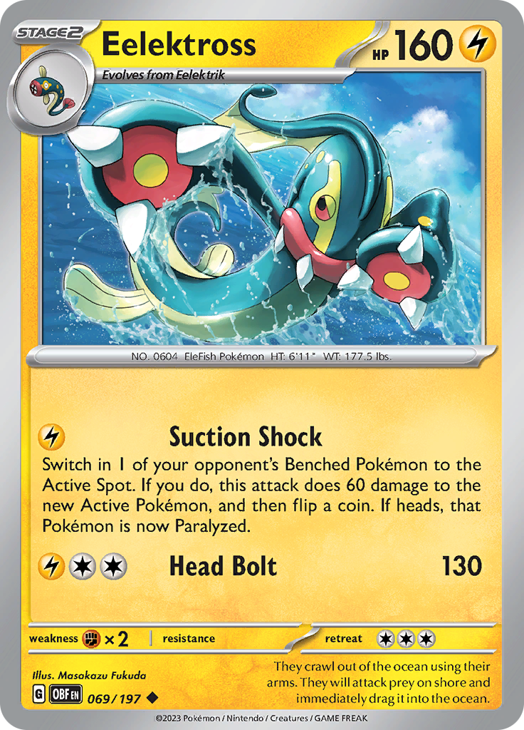 Eelektross (069/197) [Scarlet & Violet: Obsidian Flames] - Pokémon - Card Brawlers | Quebec | Canada |