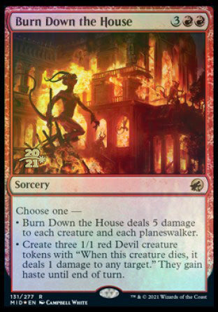 Burn Down the House [Innistrad: Midnight Hunt Prerelease Promos] - Magic: The Gathering - Card Brawlers | Quebec | Canada |