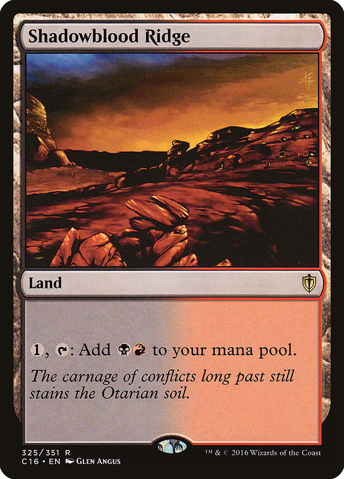 Shadowblood Ridge [Commander 2016] - Magic: The Gathering - Card Brawlers | Quebec | Canada |