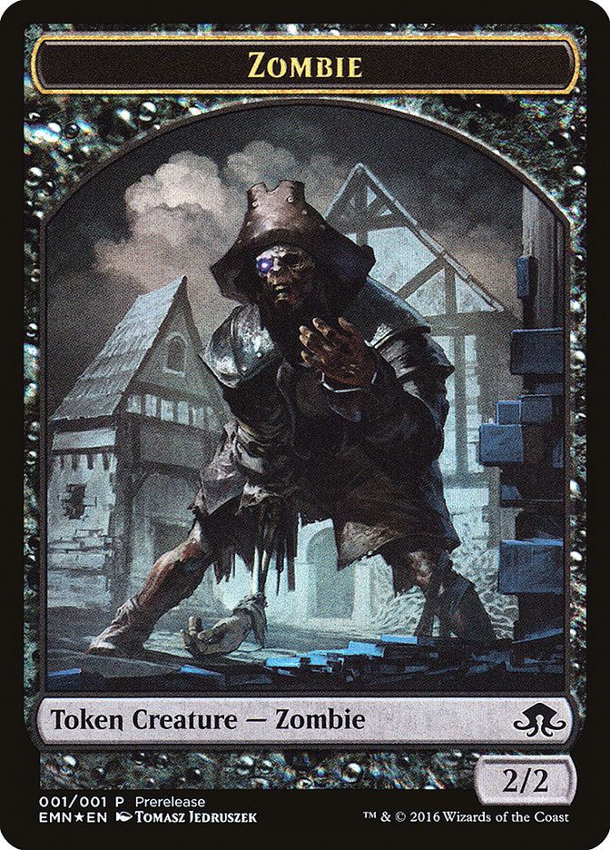 Zombie // Zombie Double-Sided Token [Eldritch Moon Prerelease Promos] - Magic: The Gathering - Card Brawlers | Quebec | Canada |