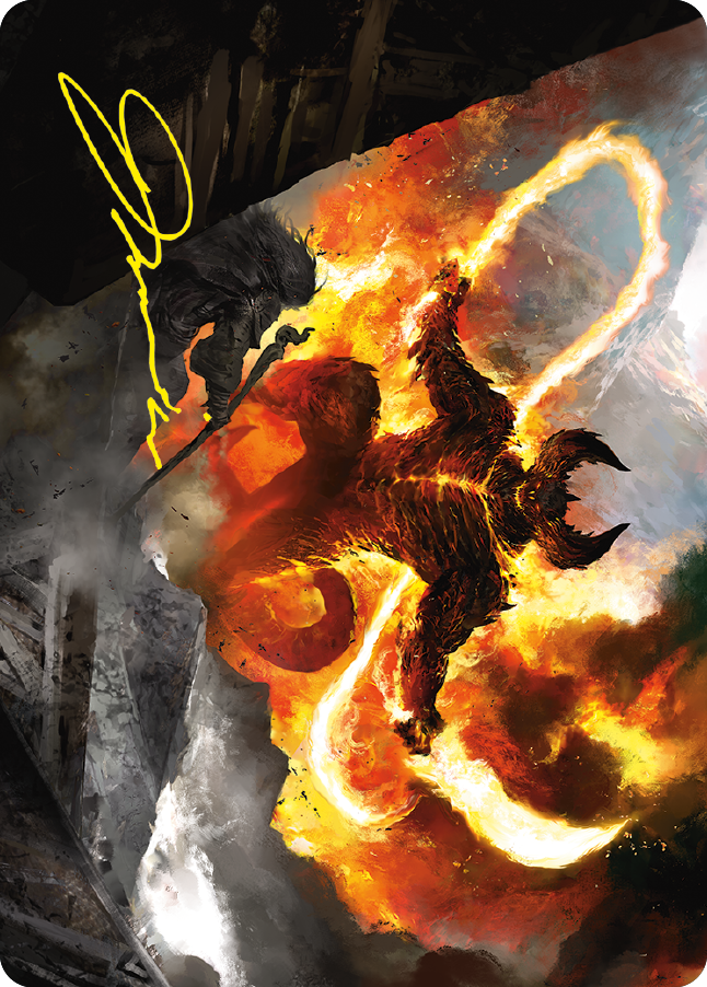 The Balrog, Durin's Bane Art Card (Gold-Stamped Signature) [The Lord of the Rings: Tales of Middle-earth Art Series] - Magic: The Gathering - Card Brawlers | Quebec | Canada |