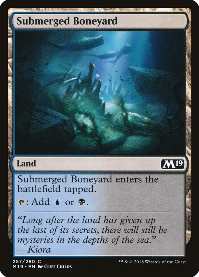 Submerged Boneyard [Core Set 2019] - Magic: The Gathering - Card Brawlers | Quebec | Canada |