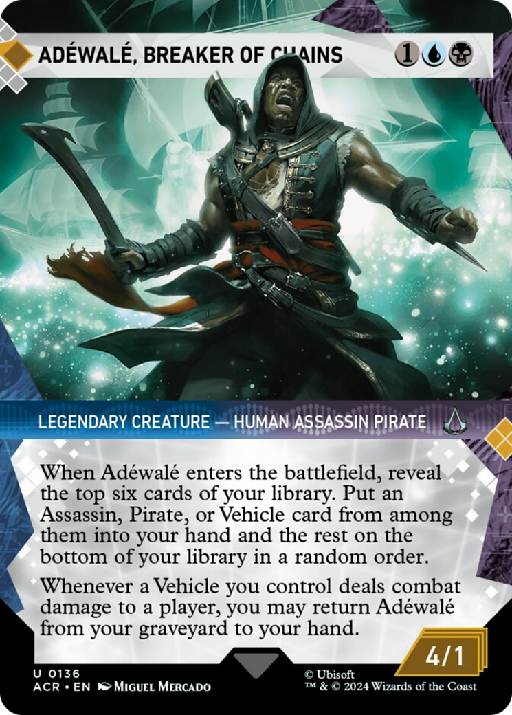Adewale, Breaker of Chains (Showcase) [Assassin's Creed] - Magic: The Gathering - Card Brawlers | Quebec | Canada |