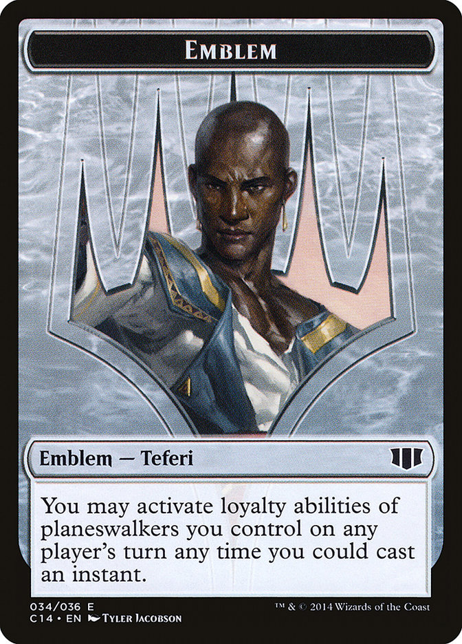 Teferi, Temporal Archmage Emblem // Zombie (011/036) Double-Sided Token [Commander 2014 Tokens] - Magic: The Gathering - Card Brawlers | Quebec | Canada |