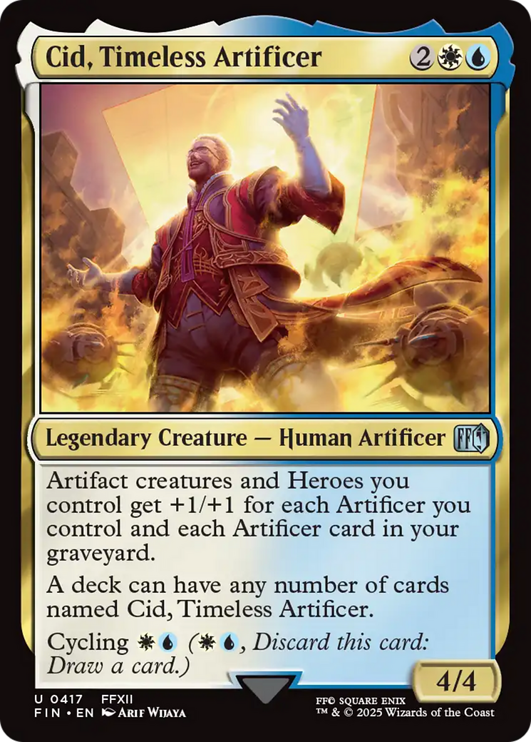 Cid, Timeless Artificer (0417) [FINAL FANTASY] - Magic: The Gathering - Card Brawlers | Quebec | Canada |