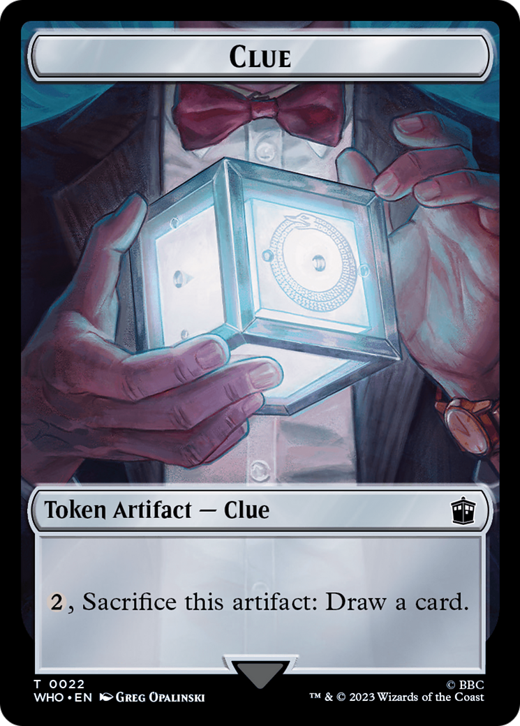 Human Rogue // Clue (0022) Double-Sided Token [Doctor Who Tokens] - Magic: The Gathering - Card Brawlers | Quebec | Canada |