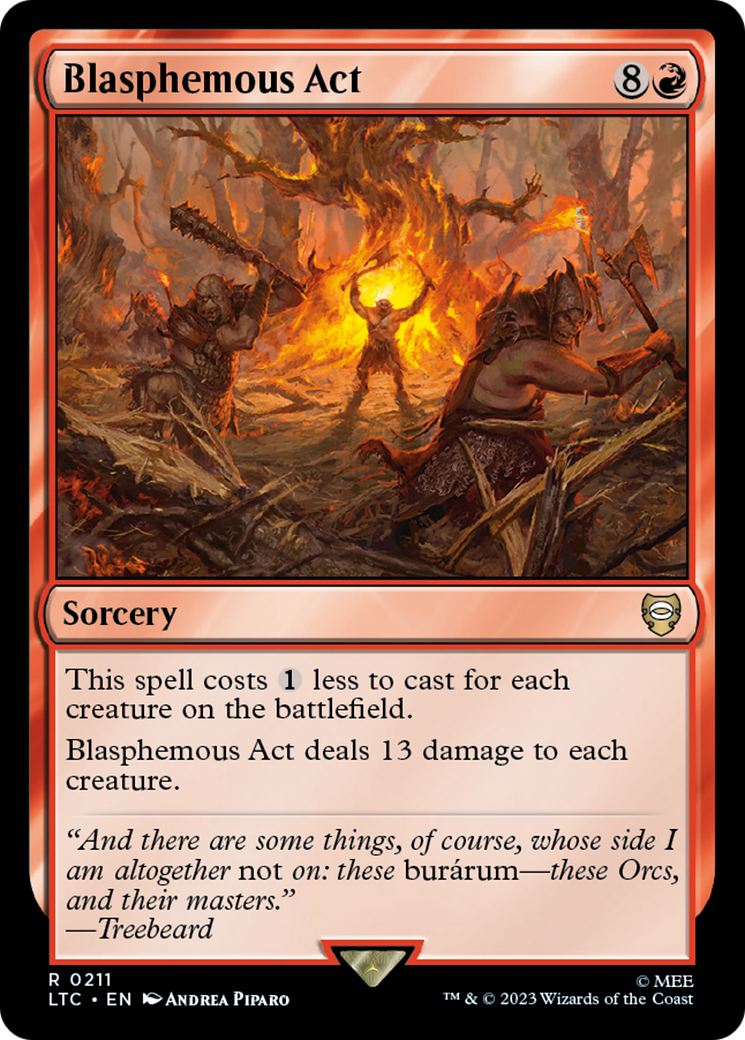 Blasphemous Act [The Lord of the Rings: Tales of Middle-Earth Commander] - Magic: The Gathering - Card Brawlers | Quebec | Canada |