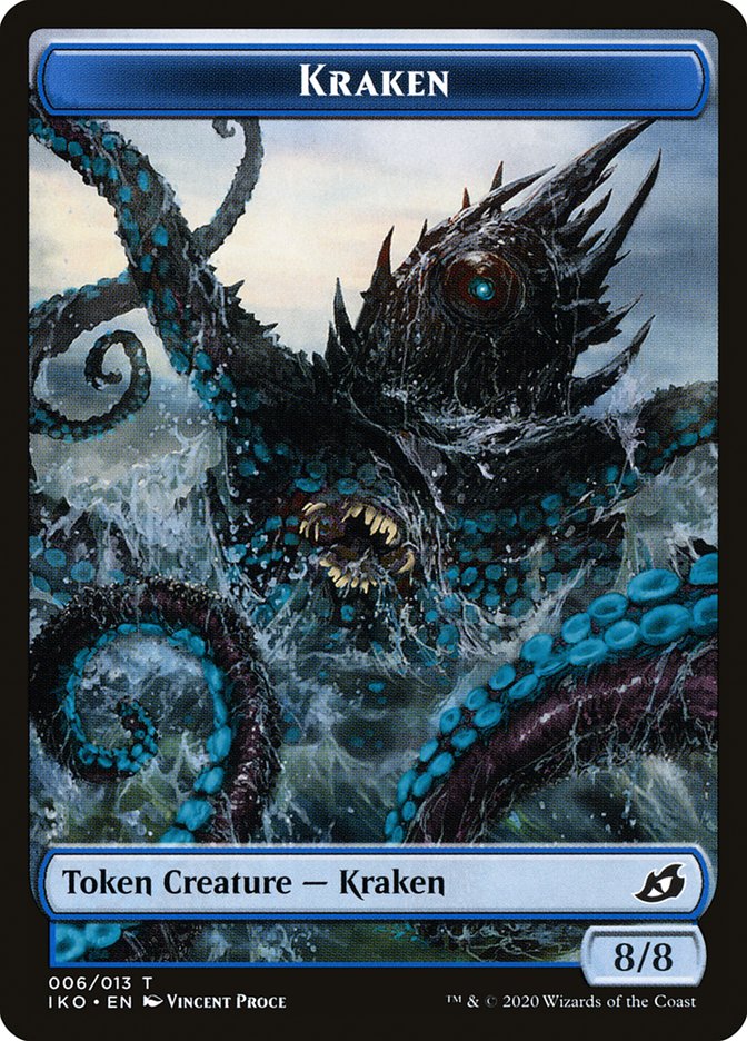 Kraken Token [Ikoria: Lair of Behemoths Tokens] - Magic: The Gathering - Card Brawlers | Quebec | Canada |