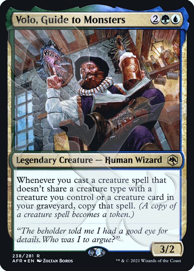 Volo, Guide to Monsters (Ampersand Promo) [Dungeons & Dragons: Adventures in the Forgotten Realms Promos] - Magic: The Gathering - Card Brawlers | Quebec | Canada |