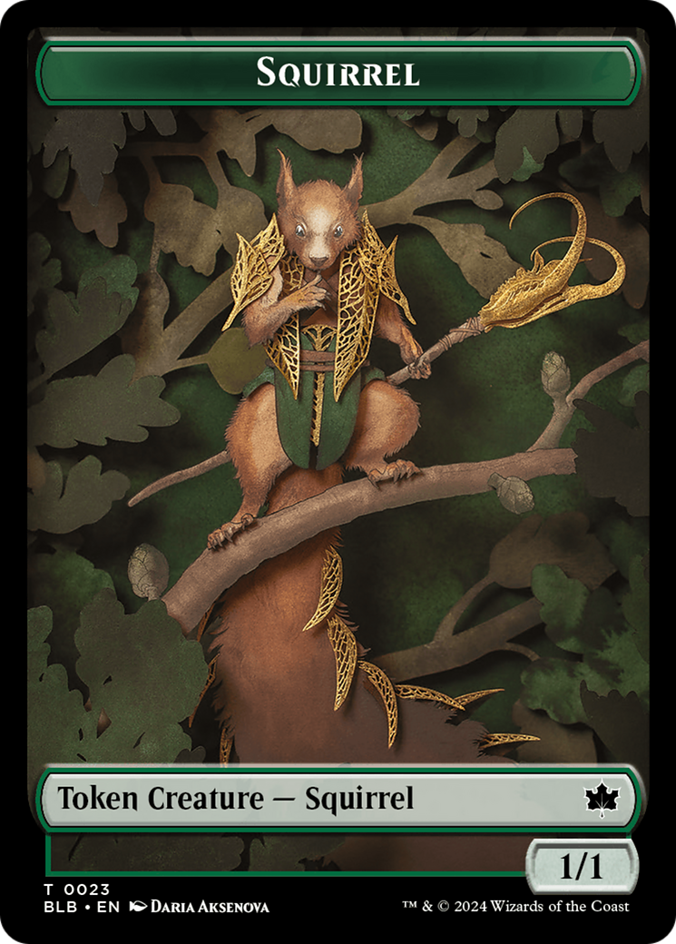 Squirrel // Food Double-Sided Token [Bloomburrow Tokens] - Magic: The Gathering - Card Brawlers | Quebec | Canada |