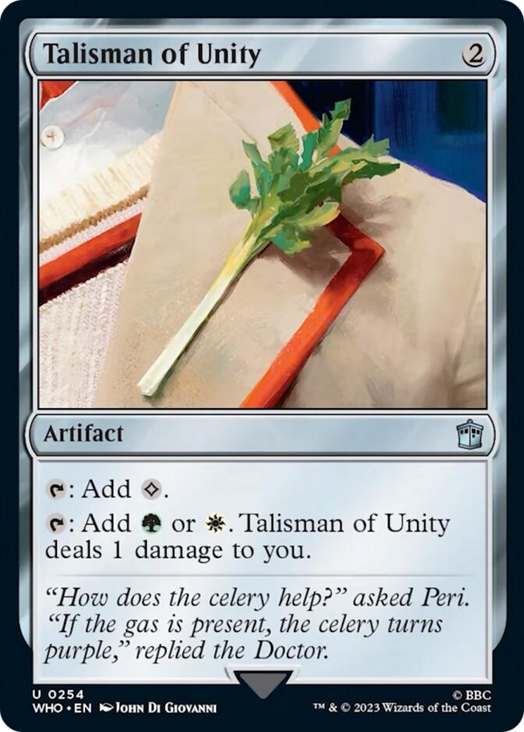Talisman of Unity [Doctor Who] - Magic: The Gathering - Card Brawlers | Quebec | Canada |