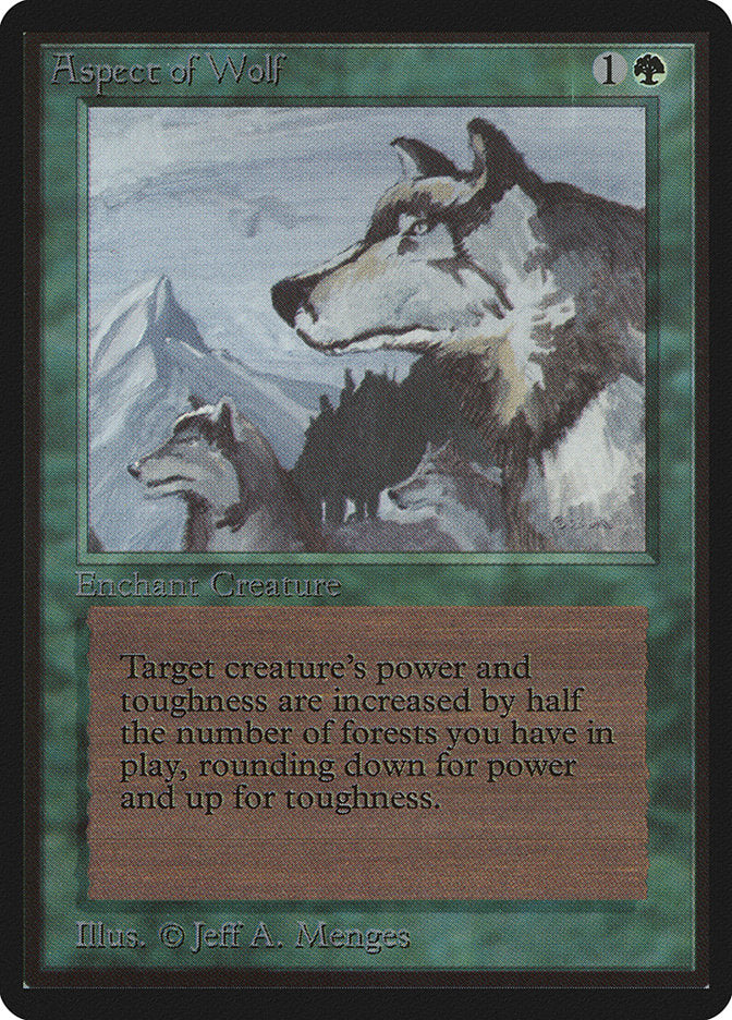 Aspect of Wolf [Beta Edition] - Magic: The Gathering - Card Brawlers | Quebec | Canada |