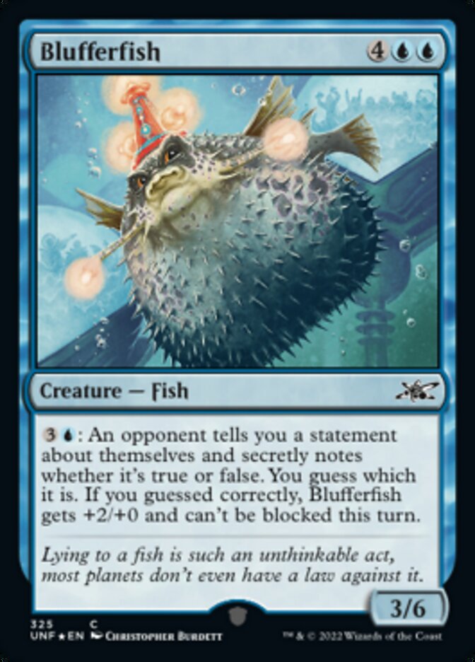 Blufferfish (Galaxy Foil) [Unfinity] - Magic: The Gathering - Card Brawlers | Quebec | Canada |