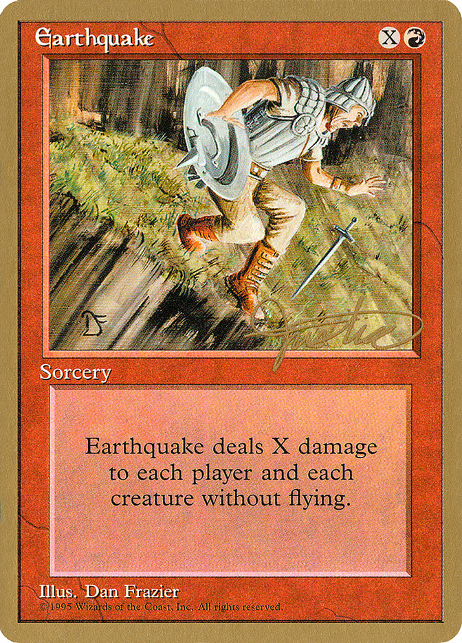 Earthquake (Mark Justice) [Pro Tour Collector Set] - Magic: The Gathering - Card Brawlers | Quebec | Canada |