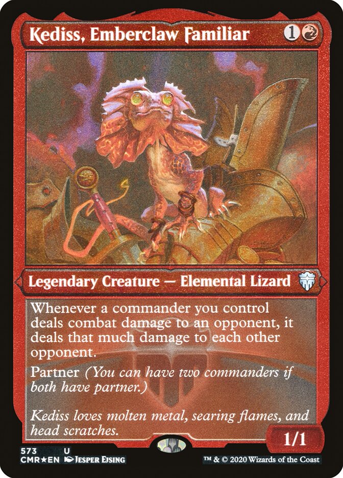 Kediss, Emberclaw Familiar (Etched) [Commander Legends] - Magic: The Gathering - Card Brawlers | Quebec | Canada |