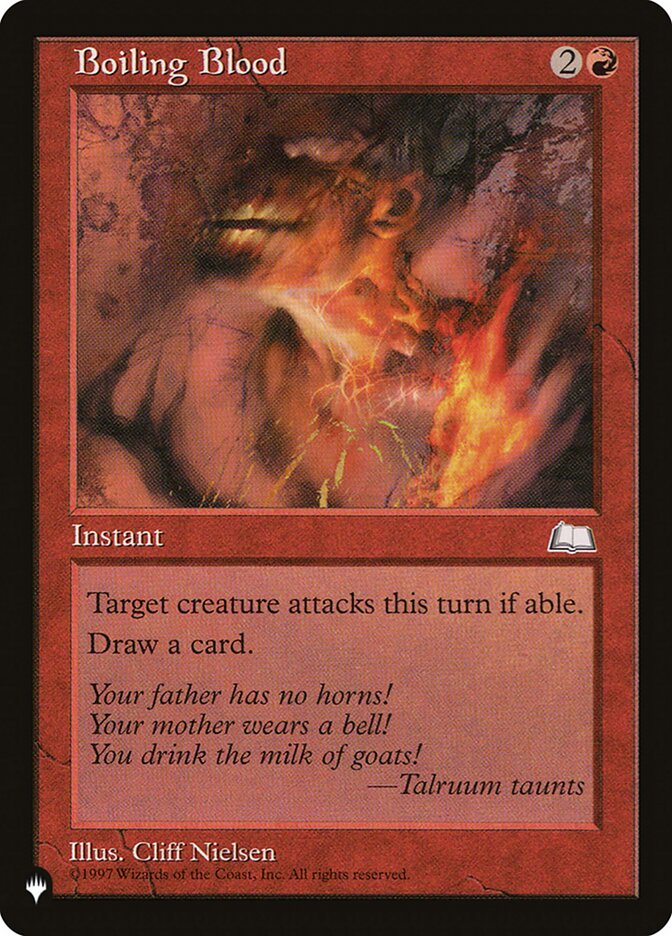 Boiling Blood [The List] - Magic: The Gathering - Card Brawlers | Quebec | Canada |