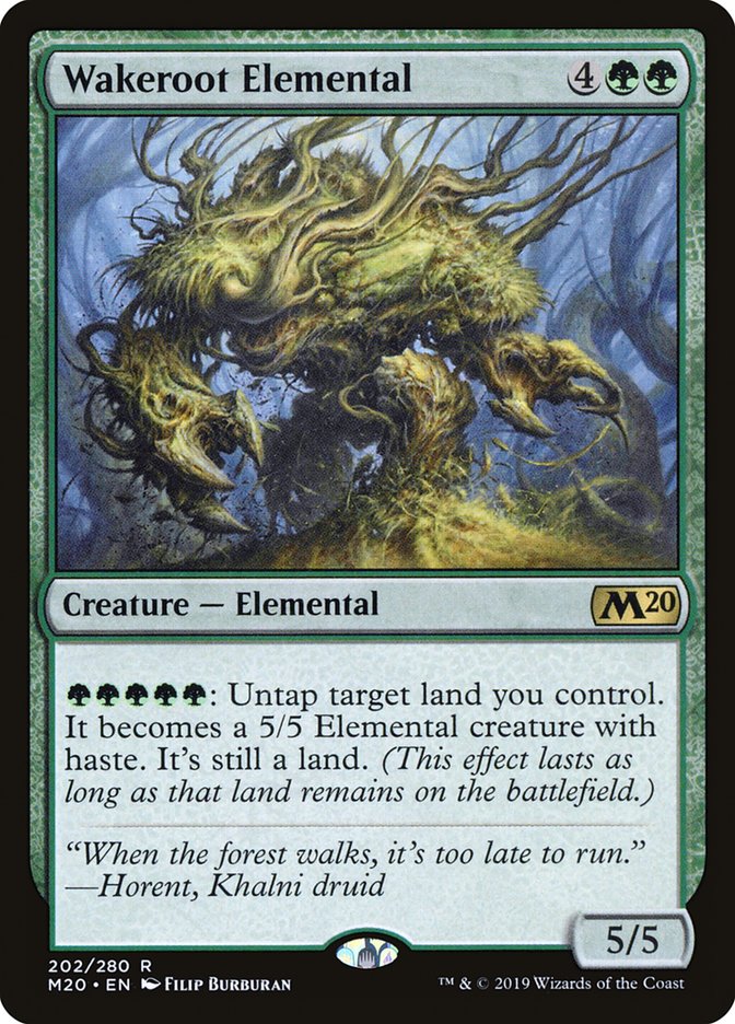 Wakeroot Elemental [Core Set 2020] - Magic: The Gathering - Card Brawlers | Quebec | Canada |