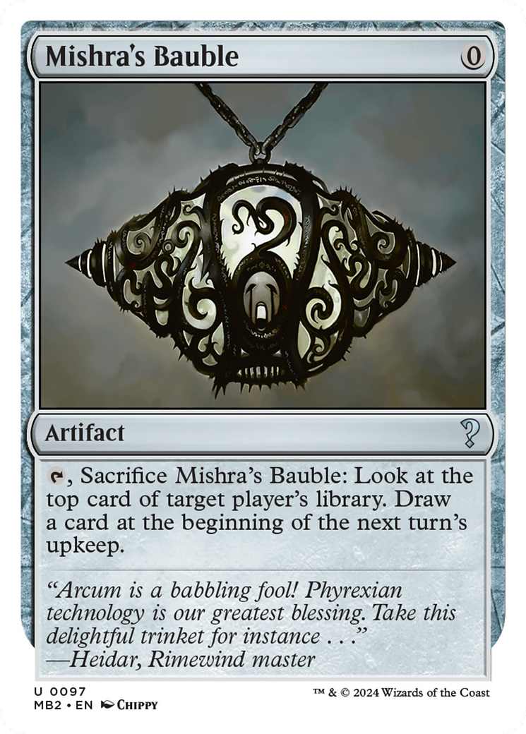 Mishra's Bauble (White Border) [Mystery Booster 2] - Magic: The Gathering - Card Brawlers | Quebec | Canada |