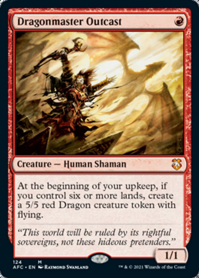 Dragonmaster Outcast [Dungeons & Dragons: Adventures in the Forgotten Realms Commander] - Magic: The Gathering - Card Brawlers | Quebec | Canada |