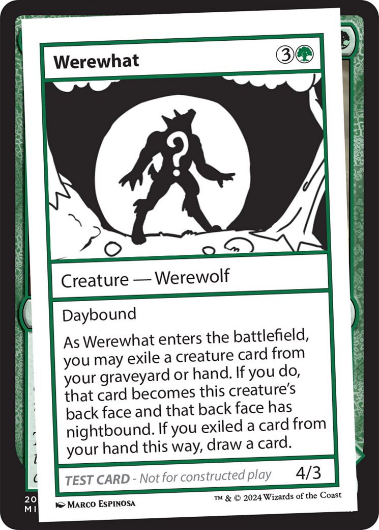 Werewhat [Mystery Booster 2 Playtest Cards] - Magic: The Gathering - Card Brawlers | Quebec | Canada |