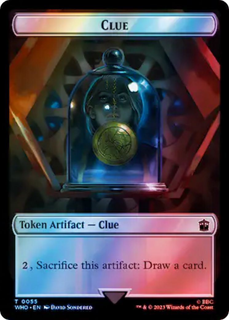 Human (0038) // Clue (0055) Double-Sided Token (Surge Foil) [Doctor Who Tokens] - Magic: The Gathering - Card Brawlers | Quebec | Canada |