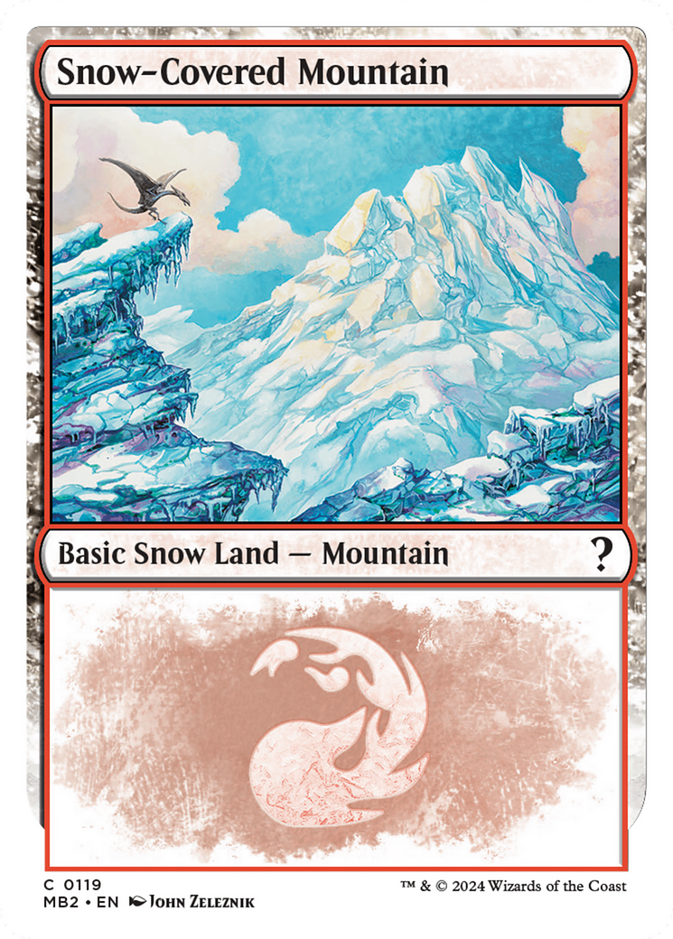 Snow-Covered Mountain (White Border) [Mystery Booster 2] - Magic: The Gathering - Card Brawlers | Quebec | Canada |