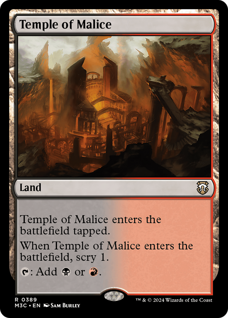 Temple of Malice (Ripple Foil) [Modern Horizons 3 Commander] - Magic: The Gathering - Card Brawlers | Quebec | Canada |
