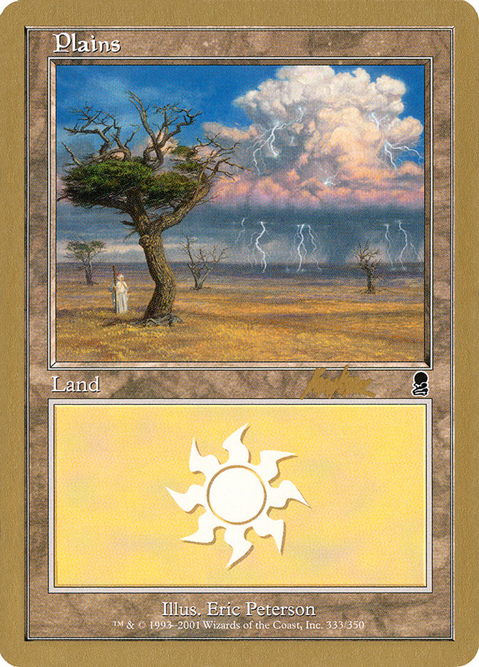 Plains (bk333) (Brian Kibler) [World Championship Decks 2002] - Magic: The Gathering - Card Brawlers | Quebec | Canada |