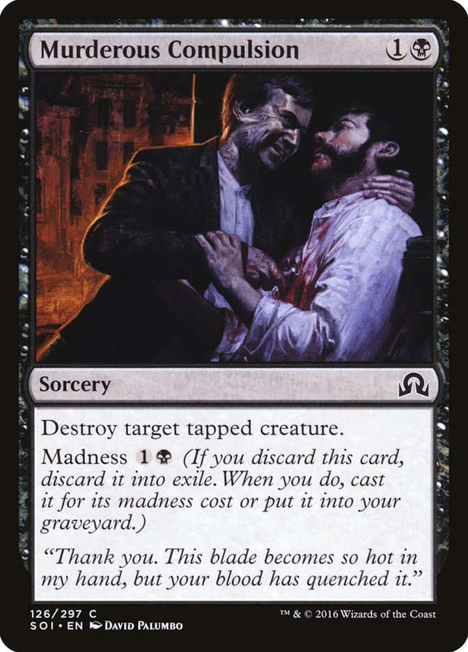 Murderous Compulsion [Shadows over Innistrad] - Magic: The Gathering - Card Brawlers | Quebec | Canada |