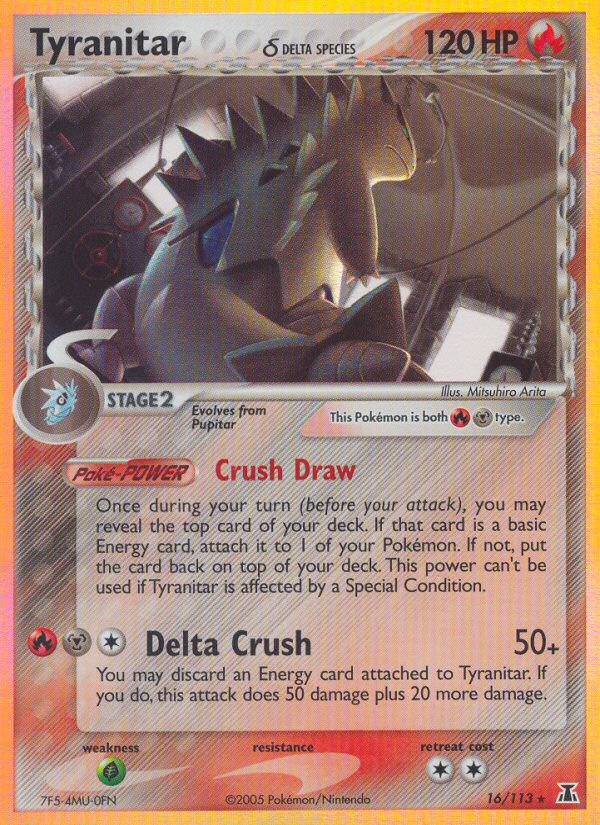 Tyranitar (16/113) (Delta Species) [EX: Delta Species] - Pokémon - Card Brawlers | Quebec | Canada |