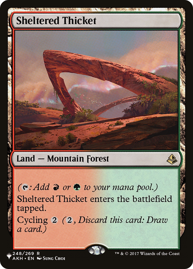 Sheltered Thicket [Secret Lair: From Cute to Brute] - Magic: The Gathering - Card Brawlers | Quebec | Canada |