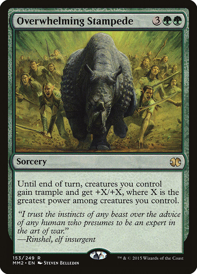 Overwhelming Stampede [Modern Masters 2015] - Magic: The Gathering - Card Brawlers | Quebec | Canada |