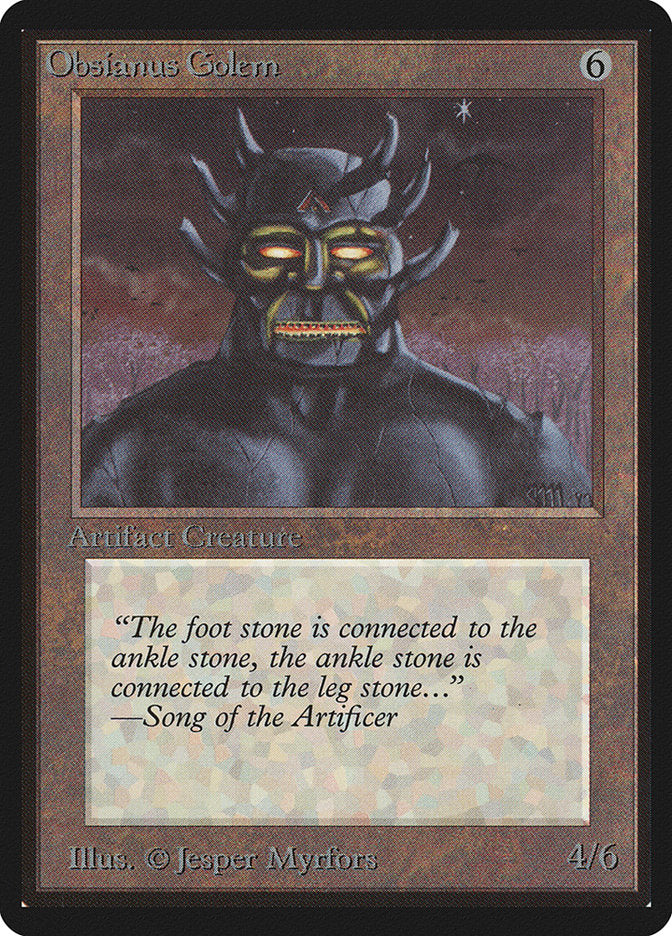 Obsianus Golem [Beta Edition] - Magic: The Gathering - Card Brawlers | Quebec | Canada |